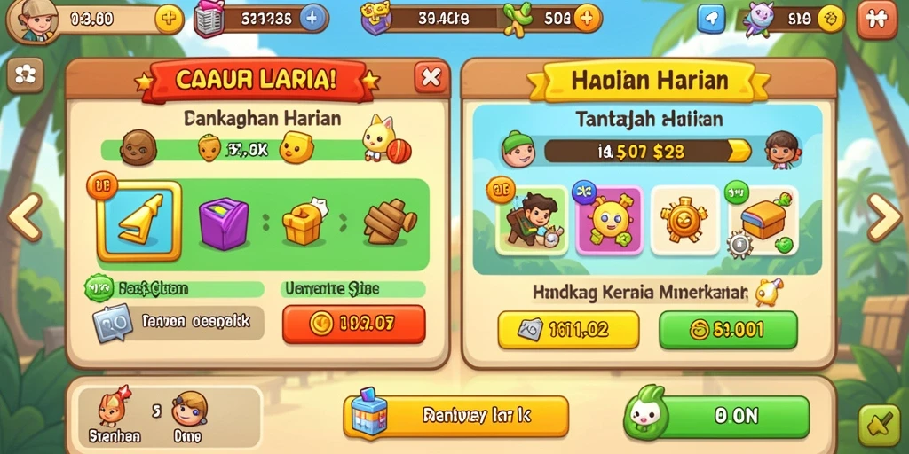 Tampilan grafis yang menawan dan warna cerah.