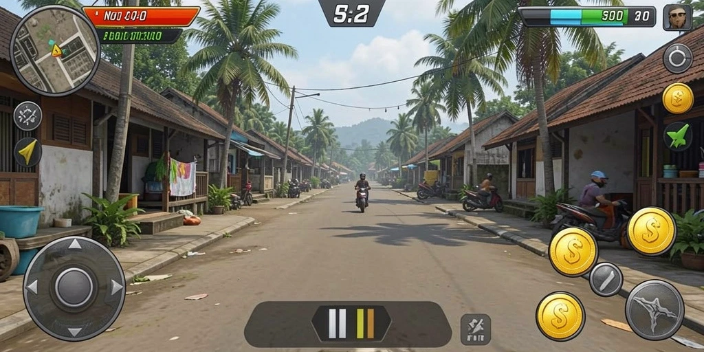 Tangkapan layar menampilkan keindahan terumbu karang.